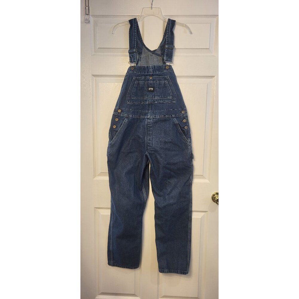 Key Est 1908 Light Wash Bib Overalls 12 R Work Chore Utility Streetwear Farm